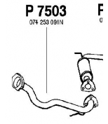 FENNO STEEL - P7503 - Трубопровод выпускной VW TRANSPORTER 2.4D 90-03
